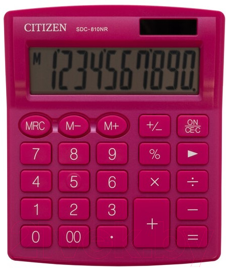 Калькулятор Citizen SDC-810 NRPKE (розовый)