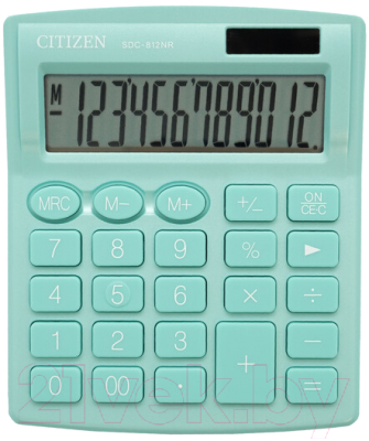 Калькулятор Citizen SDC-812 NRGNE (зеленый)