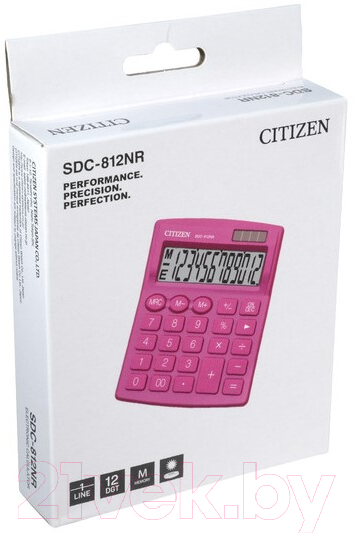 Калькулятор Citizen SDC-812 NRPKE (розовый)