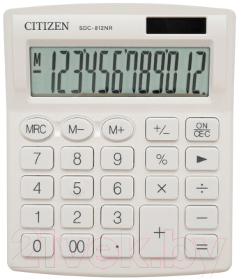 Калькулятор Citizen SDC-812 NRWHE (белый)