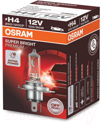 Изображение товара Автомобильная лампа Osram H4 62204SBP