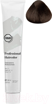 Крем-краска для волос Kaaral 360 Permanent Haircolor 5.18 (100мл)