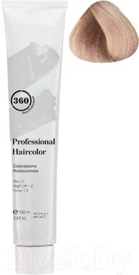 Крем-краска для волос Kaaral 360 Permanent Haircolor 9.12 (100мл, очень светлый блондин пепельно-фиолетовый)