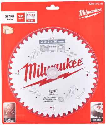 Пильный диск Milwaukee 4932471316