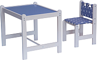 Комплект мебели с детским столом Gnom Pixy (синий) - 