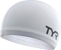 Шапочка для плавания TYR Silicone Comfort Swim Cap / LSCCAP/100 (белый) - 
