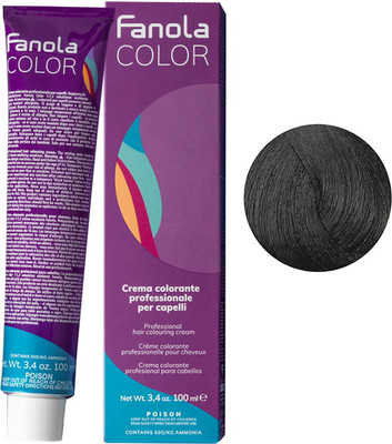 Крем-краска для волос Fanola Сине-черный 1.10 (100мл) - 