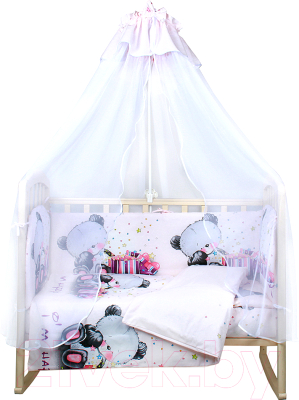 Комплект постельный для малышей Alis Счастливчик NEW 7 Девочка (бязь)