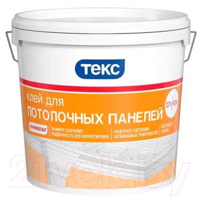 Клей Текс Акриловый для потолочных панелей (4.5кг)