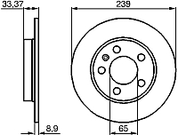 Тормозной диск Bosch 0986478481