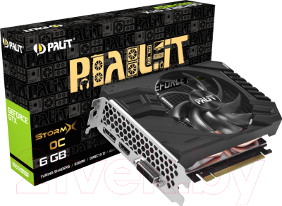 Видеокарта Palit GeForce GTX 1660 Super StormX OC (NE6166SS18J9-161F)