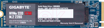 

SSD диск Gigabyte, 1TB (GP-GSM2NE3100TNTD)