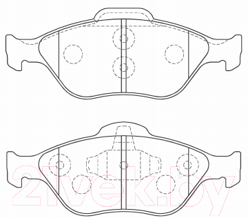 

Тормозные колодки Akebono, AN686K