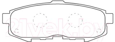 

Тормозные колодки Akebono, AN704WK