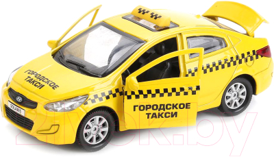 Автомобиль игрушечный Технопарк Hyundai Solaris Такси / SOLARIS-TAXI