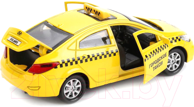 Автомобиль игрушечный Технопарк Hyundai Solaris Такси / SOLARIS-TAXI