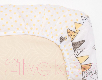 Комплект постельный для малышей Alis Мишки и зайки 3 (бежевый)