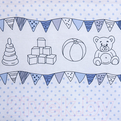 

Комплект постельный в кроватку Alis, Мишки и зайки 3