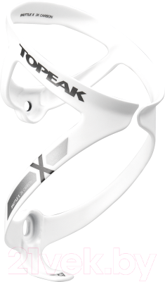 Флягодержатель для велосипеда Topeak Shuttle Cage X 3K Carbon / TSCB-XW (белый)