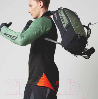 Рюкзак спортивный Scott Trail Protect Evo FR' 20 / 264495-5791 (черный/темно-зеленый)