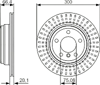 Тормозной диск Bosch 0986479045 - 