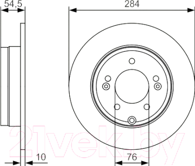 Изображение товара Тормозной диск Bosch 0986479T49