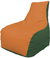 Бескаркасное кресло Flagman Бумеранг Б1.3-01 (оранжевый/зеленый) - 