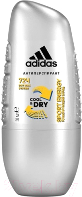 Антиперспирант шариковый Adidas Cool & Dry Sport Energy 72ч для мужчин (50мл)