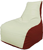 Бескаркасное кресло Flagman Бумеранг Б1.3-06 (белый/красный) - 
