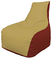 Бескаркасное кресло Flagman Бумеранг Б1.3-08 (охра/красный) - 