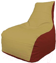 Бескаркасное кресло Flagman Бумеранг Б1.3-08 (охра/красный)