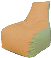 Бескаркасное кресло Flagman Бумеранг Б1.3-11 (оранжевый/оливковый) - 