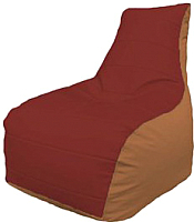 Бескаркасное кресло Flagman Бумеранг Б1.3-15 (красный/оранжевый) - 