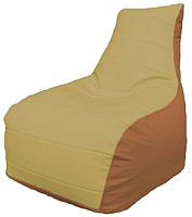 Бескаркасное кресло Flagman Бумеранг Б1.3-16 (охра/оранжевый) - 