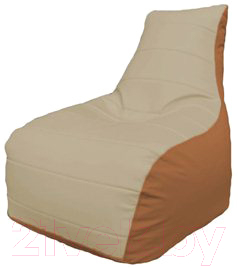 Бескаркасное кресло Flagman Бумеранг Б1.3-17 (светло-бежевый/оранжевый)