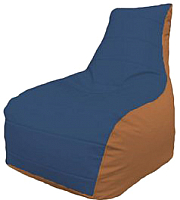 Бескаркасное кресло Flagman Бумеранг Б1.3-18 (синий/оранжевый) - 