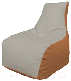 Бескаркасное кресло Flagman Бумеранг Б1.3-19 (белый/оранжевый)