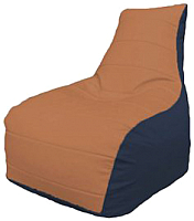 Бескаркасное кресло Flagman Бумеранг Б1.3-22 (оранжевый/синий) - 