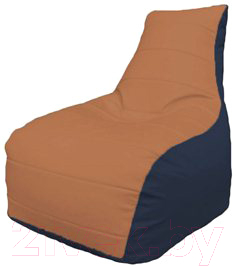 Бескаркасное кресло Flagman Бумеранг Б1.3-22 (оранжевый/синий)