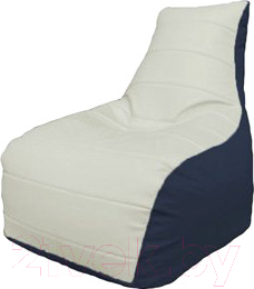 Бескаркасное кресло Flagman Бумеранг Б1.3-26 (белый/синий)