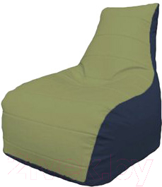 Бескаркасное кресло Flagman Бумеранг Б1.3-27 (оливковый/синий)