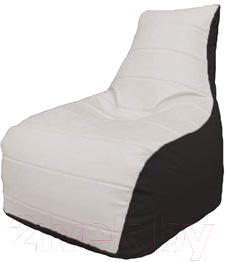 Бескаркасное кресло Flagman Бумеранг Б1.3-28 (белый/черный)