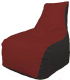 Бескаркасное кресло Flagman Бумеранг Б1.3-30 (красный/черный) - 