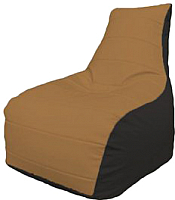 Бескаркасное кресло Flagman Бумеранг Б1.3-32 (оранжевый/черный) - 