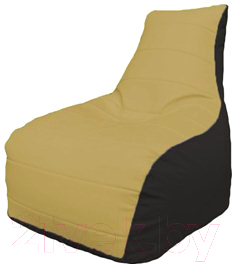 Бескаркасное кресло Flagman Бумеранг Б1.3-33 (охра/черный)