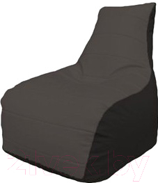 Бескаркасное кресло Flagman Бумеранг Б1.3-34 (серый/черный)