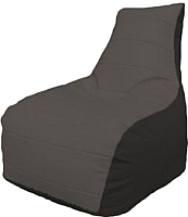 Бескаркасное кресло Flagman Бумеранг Б1.3-35 (серый/черный) - 