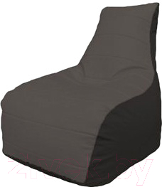Бескаркасное кресло Flagman Бумеранг Б1.3-35 (серый/черный)