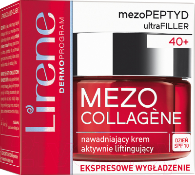Крем для лица Lirene Mezo Collagene увлажняющий активно разглаживающий крем SPF10 (50мл)