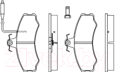 

Тормозные колодки Bosch, 0986467411